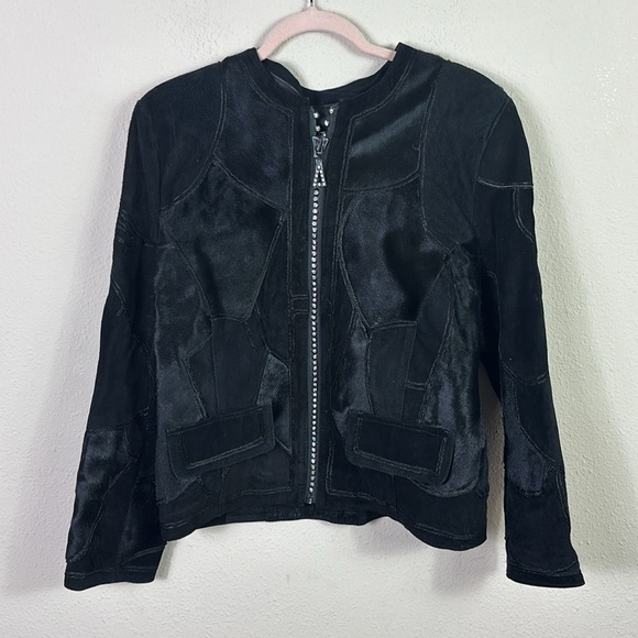 Stillman Studio New York Genuine Leather Jacket in Black size Medium - Picture 1 of 11